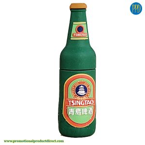 tsingtao beer bottle custom shaped 3 D flash drive