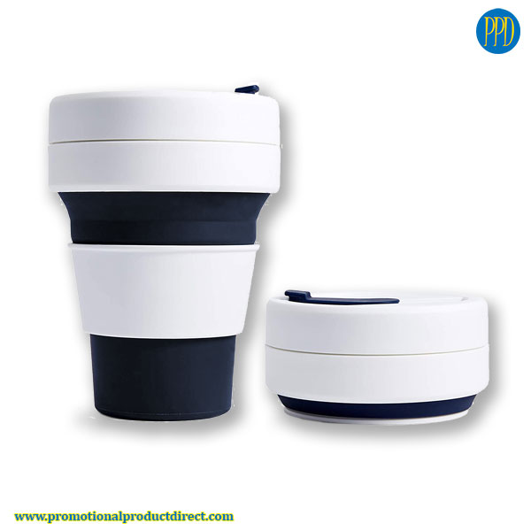 collapsible folding silicone coffee cup