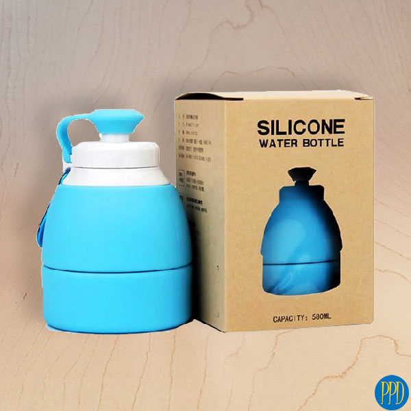 folding packable silicone water bottle promotional product direct