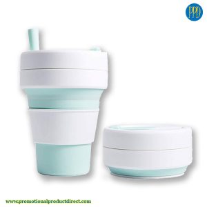 collapsible folding silicone coffee cup