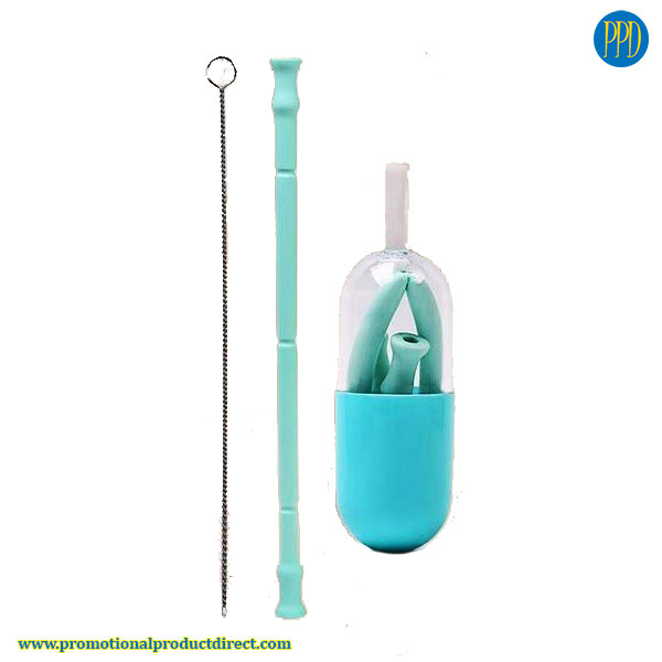 folding silicone reusable drinking straw