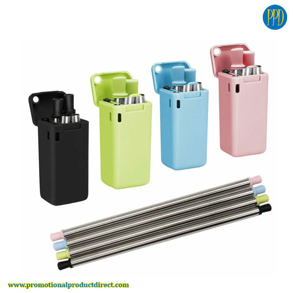 folding reusable collapsible drinking straw