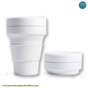 custom folding silicone collapsible coffee cup