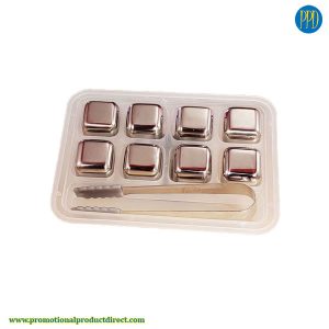 custom stainless steel ice cubes promotional product