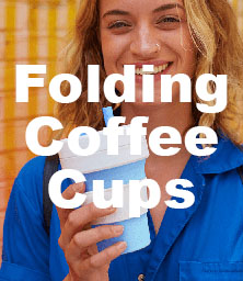 folding coffee cups promotional products