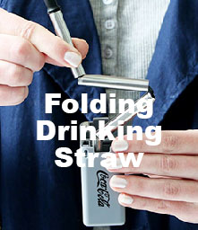 folding drinking straw