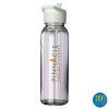 Premium water bottle.Get your logo on a clear premium water bottle. Built-in drinking straw. Great promotional gift for fitness business opening.Promotional Product Direct