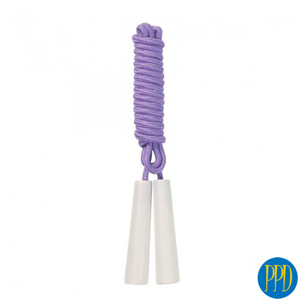 Skipping Rope.Imprinted skipping rope. A great promotional giveaway for fitness centers and gyms. Comes in 10 colors. Promotional Product Direct
