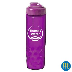 Sports water bottle with snap lid. Budget minded water bottle. Great promotional product. Custom colors available. Perfect for gym and fitness centers. Promotional Product Direct