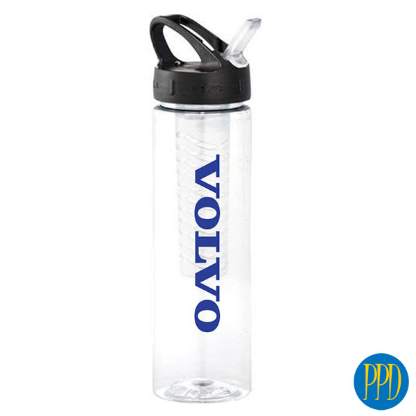 Water bottle with flavor infuser.Water bottle with flavor infuser. Put your lemons, fruit or other natural flavor  to infuse your water bottle. Promotional Product Direct.com