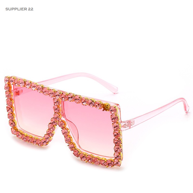 sunglasses womens design rhinestone pink