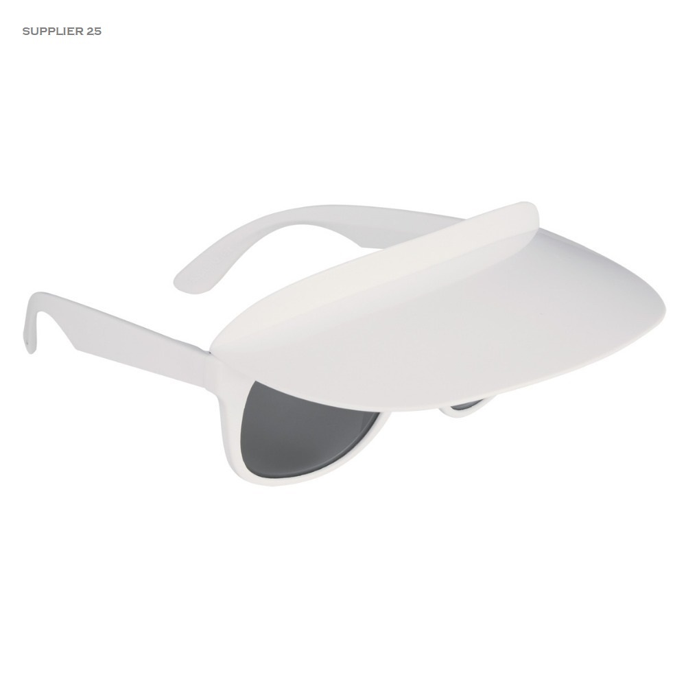 custom sunglasses with visor white
