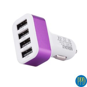 Cool style 4 USB port car charger