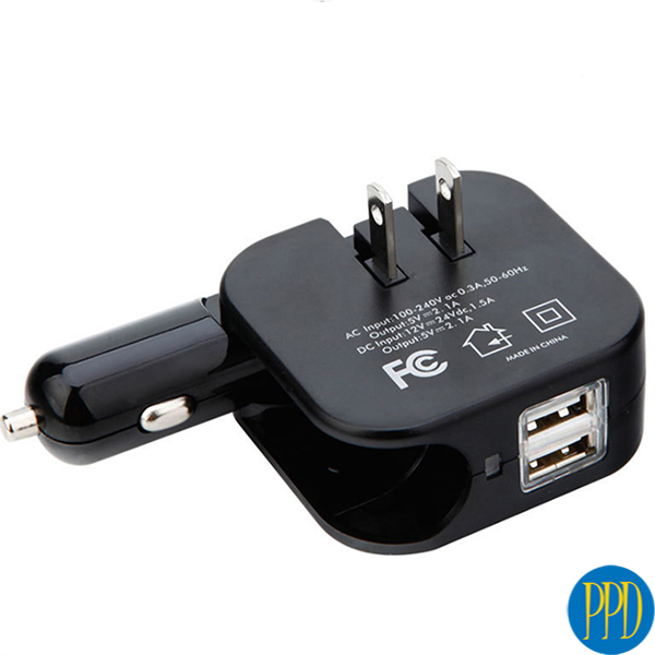 Unique 2 USB port 12V charger