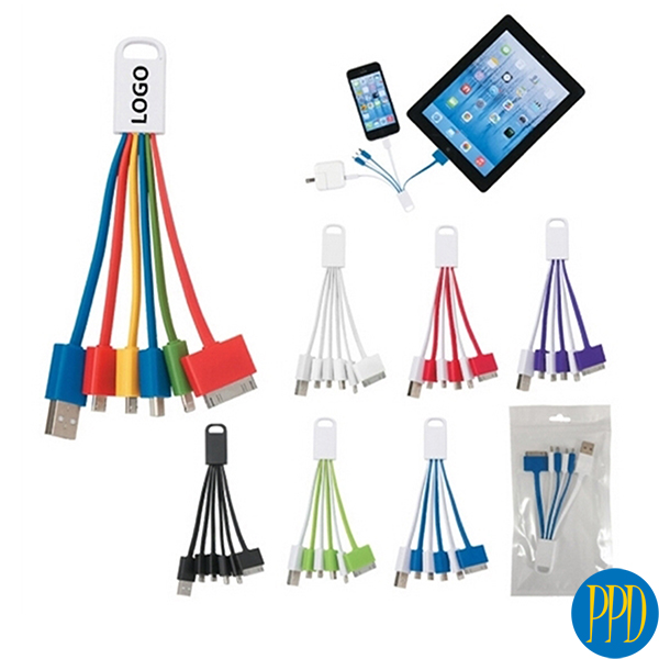 custom data cables with business logo
