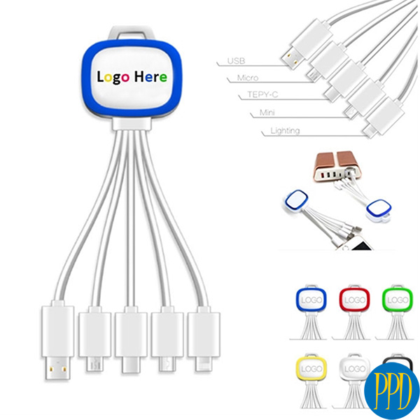 custom data cables with business logo